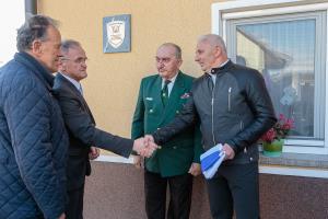 Odkritje spominske plošče na domačiji Zorman Milana 8